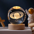 Handmade 3D Crystal Ball with LED Base